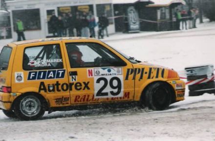 Jacek Sikora i Marek Kaczmarek - Fiat Cinquecento Sporting.